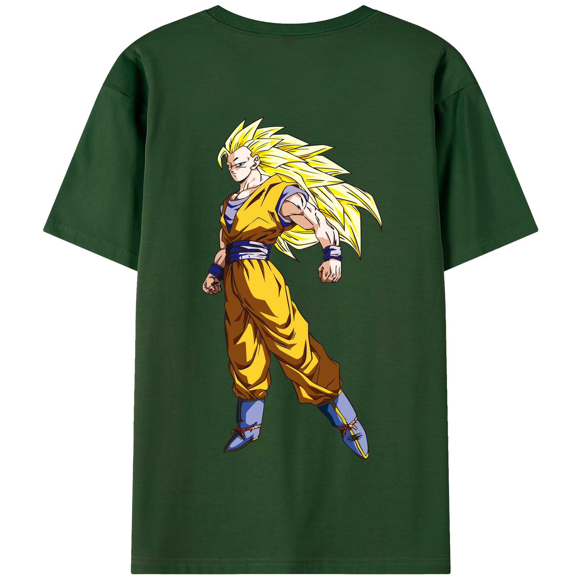 （画像用） ドラゴンボール 孫悟空（そん ごくう）Son Goku カカロット DRAGON BALL Kakarotto 綿100％半袖Tシャツ（背面プリント）